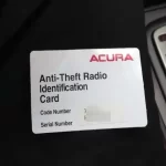 Acura TL Radio Code