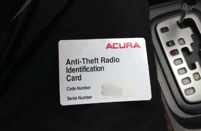 Acura TL Radio Code