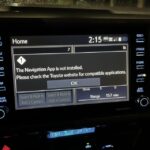 Toyota Navigation App Not Installed. How to Fix